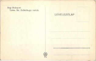 Budapest I. Tabán - 6 db régi képeslap / 6 pre-1945 postcards s: Helbing