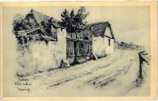 Budapest I. Tabán - 6 db régi képeslap / 6 pre-1945 postcards s: Helbing