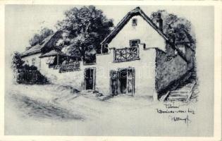 Budapest I. Tabán - 6 db régi képeslap / 6 pre-1945 postcards s: Helbing