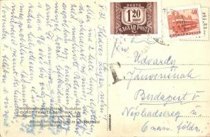 3 db régi képeslap reklámmal a hátoldalon, vegyes minőség / 3 pre-1945 postcards with advertisements...