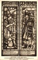 3 db régi képeslap reklámmal a hátoldalon, vegyes minőség / 3 pre-1945 postcards with advertisements...