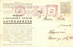 3 db régi képeslap reklámmal a hátoldalon, vegyes minőség / 3 pre-1945 postcards with advertisements...