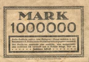 Német Birodalom/Weimari Köztársaság/Drezda 1923. 1000.000M T:II