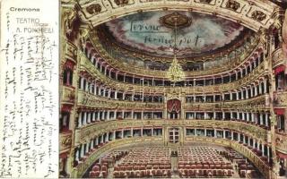 3 db régi operaház belső / 3 pre-1945 opera house interiors, Milano, Cremona, Paris