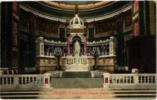 Budapest - 9 db régi városképes lap, főleg templom belsők, vegyes minőség / 9 pre-1945 town-view pos...