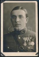 cca 1930-1935 Szigethy Béla huszár százados fotója, 10x6,5 cm