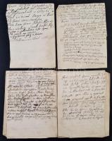 cca 1790-1820 Veszprémi kovács céhhel kapcsolatos iratok. Kovács céh esküjének szövege, szabaduló in...