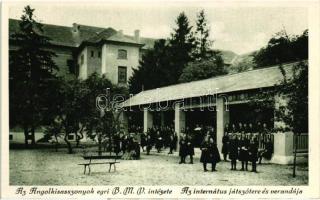 Eger, Angolkisasszonyok BMV intézete - 2 db régi képeslap / 3 pre-1945 postcards