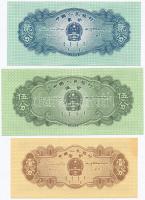 Kínai Népköztársaság 1953. 1F + 2F + 5F T:I
China / Peoples Republic 1953. 1 Fen + 2 Fen + 5 Fen C:...