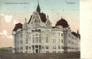 Temesvár, Timisoara; Kegyestanítórendi főgimnázium / school
