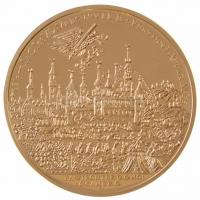 DN "Magyar Aranyóriások - I. Lipót 10 Dukát 1686" aranyozott Cu utánveret, tanúsítvánnyal ...