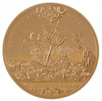 DN "Magyar Aranyóriások - III. Károly arany Szent György érme 1738" aranyozott Cu utánvere...