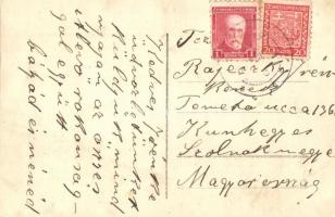 ~1920 Léva, Levice; Báty utca, mozi, Duna bank, benzinkút / ulica / street view with cinema, gast st...