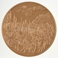 DN "Magyar Aranyóriások - Ferenc József koronázási emlékérem 1892" aranyozott Cu utánveret...