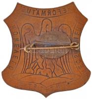 ~1930. "Kecskeméti Református Nőnevelő Intézet" zománcozott Br jelvény, hátoldalán sorszám...