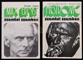 5 db művészei könyv a Szemtől szemben sorozatból: Katona Imre: Zsolnay. Székely András: Kandinszkij....