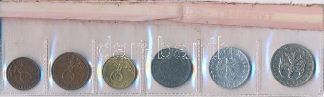 Német Harmadik Birodalom 1934-1941. 1pf-1M (6xklf) leragasztott fóliatokban T:2
German Third Reich ...