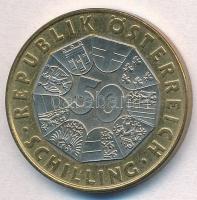 Ausztria 2002. 50Sch Bi "Búcsú a schillingtől" T:1-
Austria 2002. 50 Schilling Bi "F...