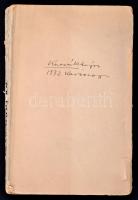 Kassák Lajos: Munkanélküliek. I. kötet. Bp., (1932) Szerzői kiadás, Helikon-Biró Rt.-ny. Kiadói papí...