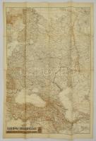 1942 Európai Oroszország térképe, 1:500000, M. Kir. Honvéd Térképészeti Intézet, 94×63 cm