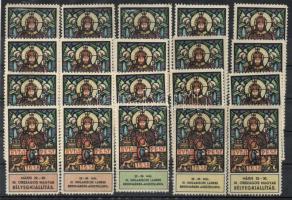 1938 Országos bélyegkiállítás 20klf levélzáró