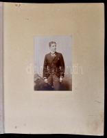 cca 1980-1918 Fényképek szécsényi Baghy Béla (1871-1918)politikus, országgyűlési képviselő életéből,...