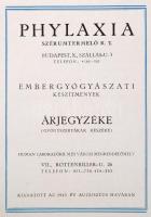 1943 a Phylaxia szérumtermelő Rt. árjegyzéke. 16p