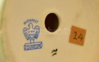 Aquincumi porcelán akt és hercegnő, kézzel festett, jelzett, hibátlan, m: 26 cm