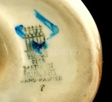 Zsolnay porcelán róka, kézzel festett, jelzett, hibátlan, m: 10 cm