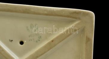 Hollóházi porcelán akt, kézzel festett, jelzett, hibátlan, m: 30 cm