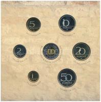 2005. 1Ft-100Ft (7xklf) forgalmi sor szettben + 2005. 10Ft "József Attila" T:PP