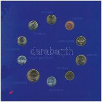 1998-2004. "Európai Unió tagjelölt országainak pénzei" (10xklf) érme dísztokban a következ...