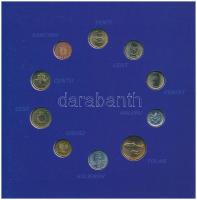 1998-2004. "Európai Unió tagjelölt országainak pénzei" (10xklf) érme dísztokban a következ...