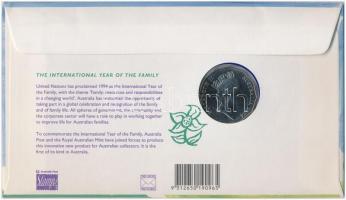 Ausztrália 1994. 50c Cu-Ni "Család Nemzetközi Éve"  bélyeges borítékban, elsőnapi bélyegző...