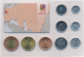 Csehország 1993-2006. 10h-50K (9xklf) "Quest for Freedom" sorozat, forgalmi sor műanyag dí...