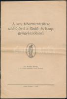 1926 Dr. Kollár István: A szív tehermentesítése szívhűtővel a fürdő- és iszapgyógykezelésnél. A pöstyéni &quot;Pro Patria&quot; és &quot;Pro Labore&quot; gyógyintézet statisztikai kimutatásával. 6 p.