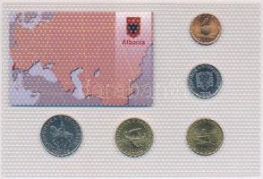 Albánia 1995-2000. 1L-50L (5xklf) "Quest for Freedom" sorozat, forgalmi sor műanyag díszcs...
