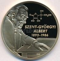 ifj. Szlávics László (1959-) 2011. "Nagy Magyarok / Szent-Györgyi Albert 1893-1986" aranyozott Cu emlékérem (40mm) T:PP