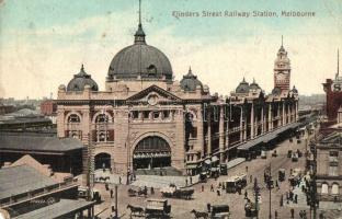 Melbourne, Flinders streetrailway station, tram (EK)