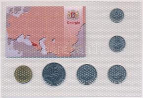 Grúzia 1993. 1t-50t (6xklf) "Quest for Freedom" sorozat, forgalmi sor műanyag díszcsomagol...