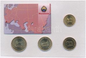 Macedónia 1993-2001. 50d-5D (4xklf) "Quest for Freedom" sorozat, forgalmi sor műanyag dísz...