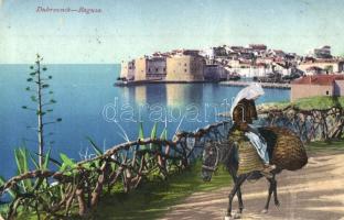 Dubrovnik, Ragusa; general view, donkey (EK)