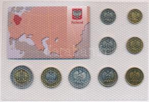 Lengyelország 1995-2007. 1gr-5Zl (9xklf) "Quest for Freedom" sorozat, forgalmi sor műanyag...