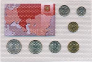 Oroszország 1997-2004. 1k-5R (7xklf) "Quest for Freedom" sorozat, forgalmi sor műanyag dís...