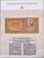 1930-1946. 10-1.000.000BP (19xklf) bankjegy, "Bankjegyek egy letűnt korszakból" albumban, ...
