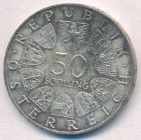 Ausztria 1967. 50Sch Ag "100 éves a Kék Duna keringő" T:2 patina 
Austria 1967. 50 Schill...