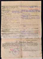 1940 Budapest, Márkus Márton (1888-?) ügyvéd ellenőrzőlapja