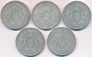 1929. 2P Ag "Madonna" (5x) T:2-,3
Adamo P7