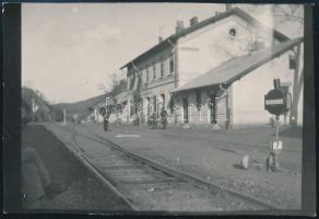 Somoskőújfalu, vasútállomás, 8x12 cm