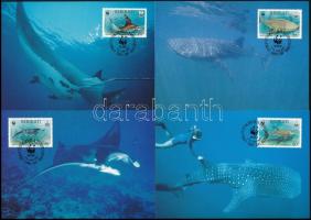 WWF: Tengeri állatok sor 4 db CM-en, WWF Sea animals set 4 CM